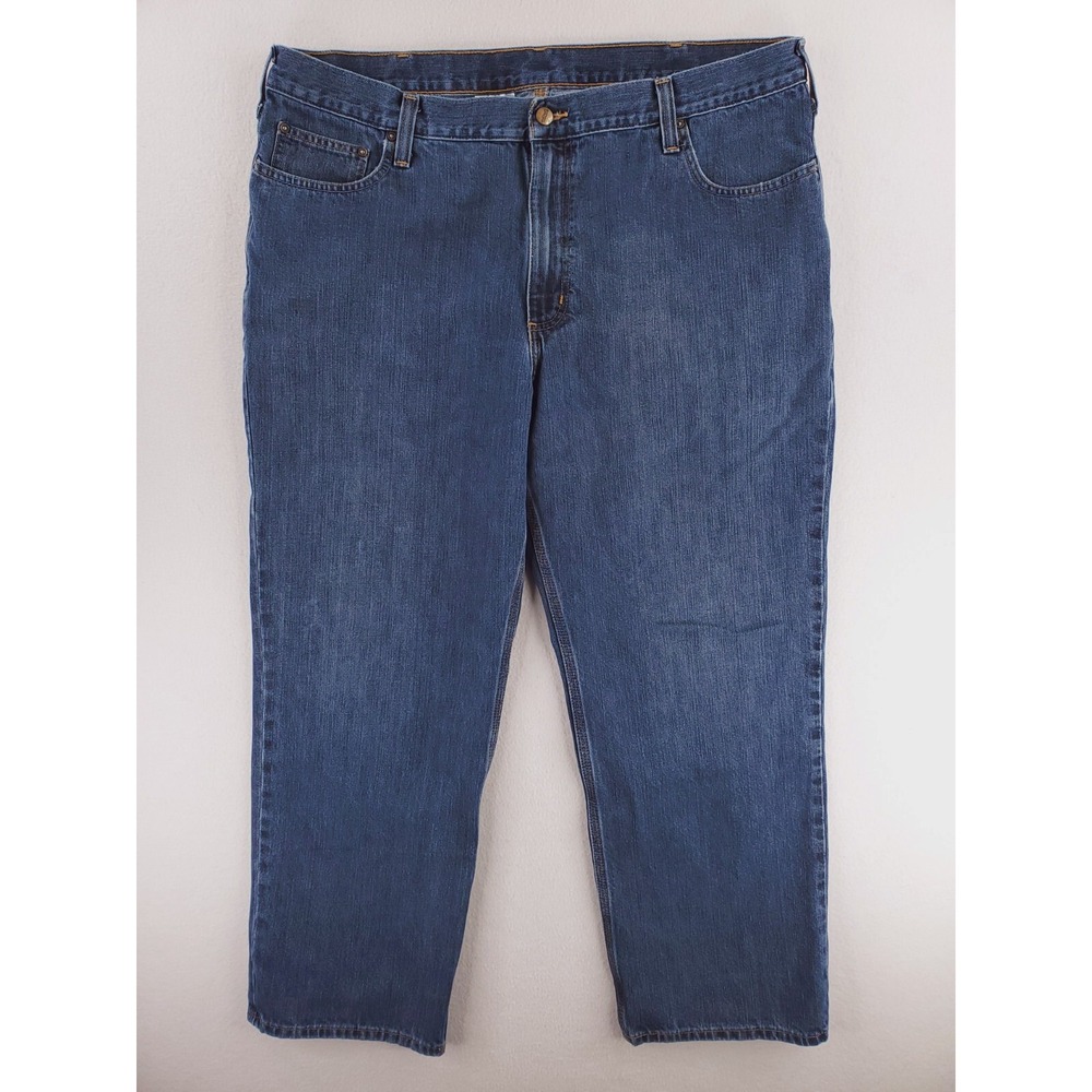 Carhartt Jeans Mens 42x30‎ Relaxed Tapered Work Pants Loose Baggy Medium Wash